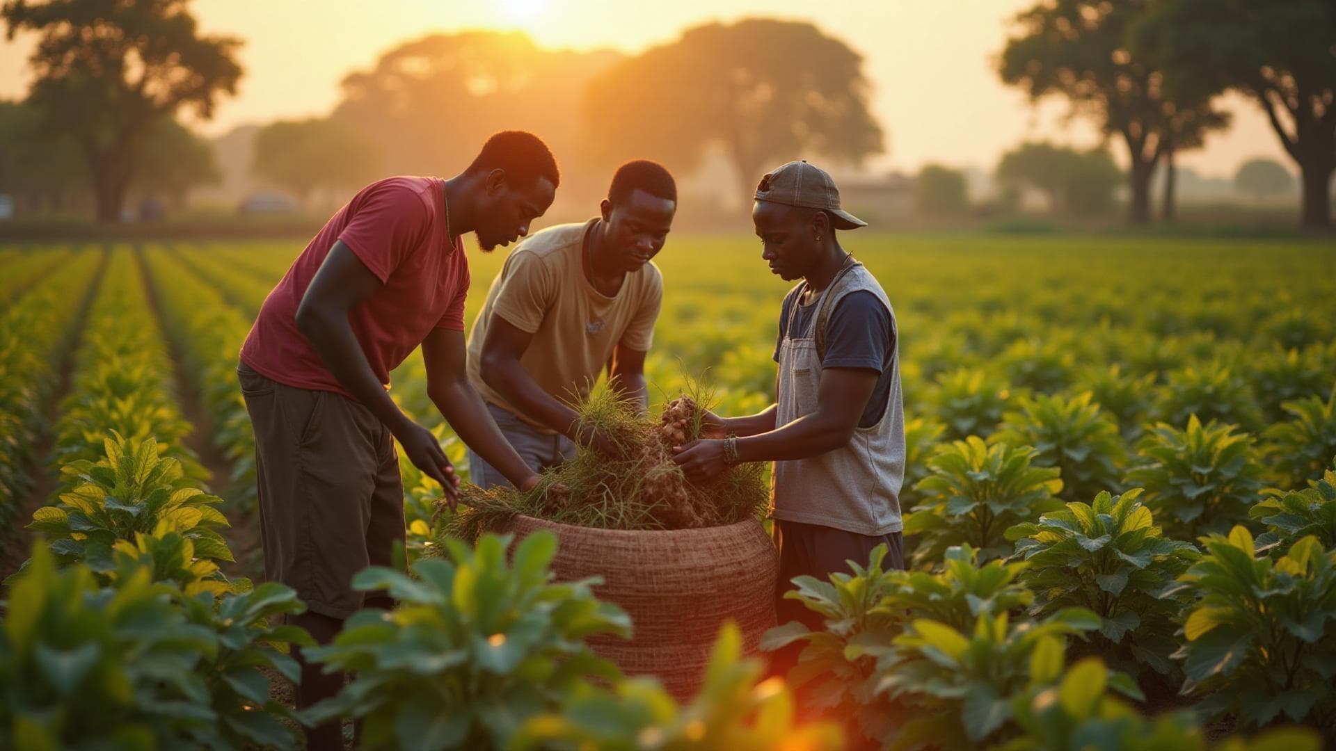 Community farmers working together